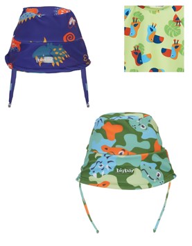Gorro piluso UV+50 estampado bebe varon. Big bay