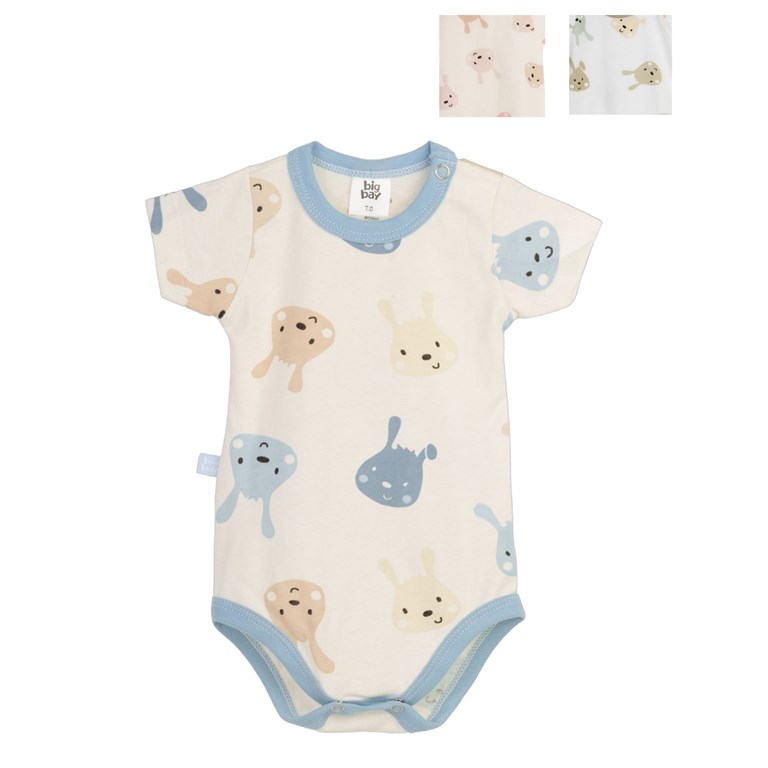 BODY MAMELUCO ESTAMPA PERRITOS. BIG BAY
