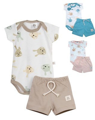 SET MUSCULOSA ESTAMPA DINOS + SHORT LISO. BIG BAY
