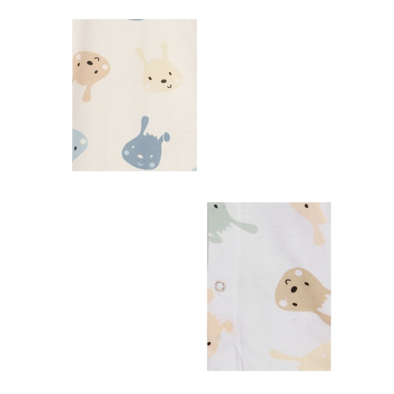 Babucha rustica jersey estampado. Big bay