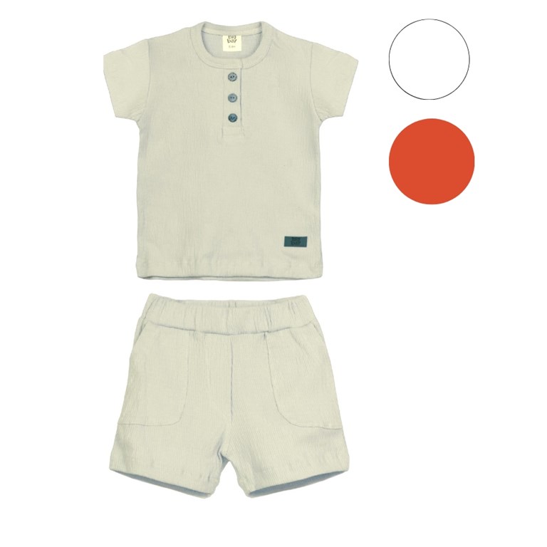 NAV2 REMERA  + SHORT DE BAMBULA LINEA NAVIDEÑA. BIG BAY