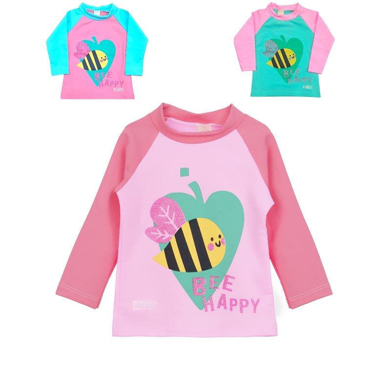 UV20-1 Remera UV beba manga larga combinada. Big bay