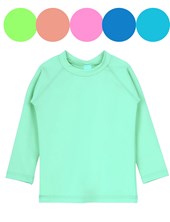 Remera UV+50 manga larga lisa bebe/beba. Big bay