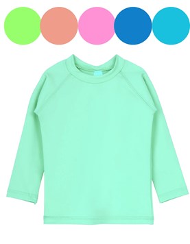Remera UV+50 manga larga lisa bebe/beba. Big bay
