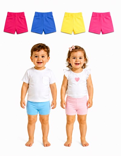 Short UV+50 bebe liso. Big bay