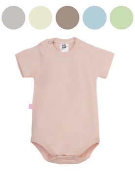 BODY MAMELUCO MANGA CORTA COLOR LISO. BIG BAY