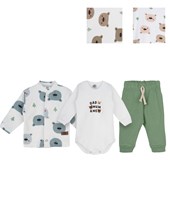 SET 3 PZS  ESTAMPADO OSITOS. BIG BAY