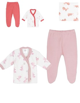 CONJUNTO BATITA Y MEDIO OSITO ESTAMPADO CONEJOS. BIG BAY