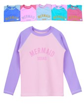 Remera UV+50 manga larga nena combinada estampada. Big bay