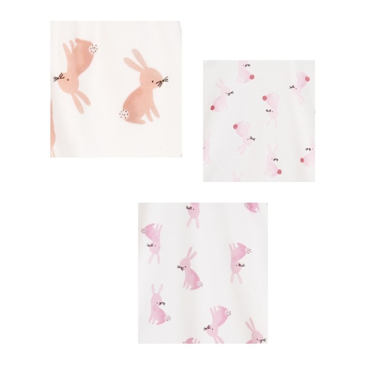 BODY MAMELUCO MANGA LARGA ESTAMPADO CONEJOS. BIG BAY