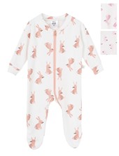 ENTERITO BEBA CON CIERRE ESTAMPA CONEJITOS. BIG BAY