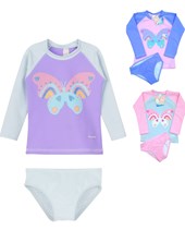 Conjunto UV+50 nena: Remera manga larga + bombacha. Big bay