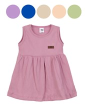 Vestido bambula. Colores: Beige - Oliva - Rosa - Peach - Azulino - Lila. Big bay