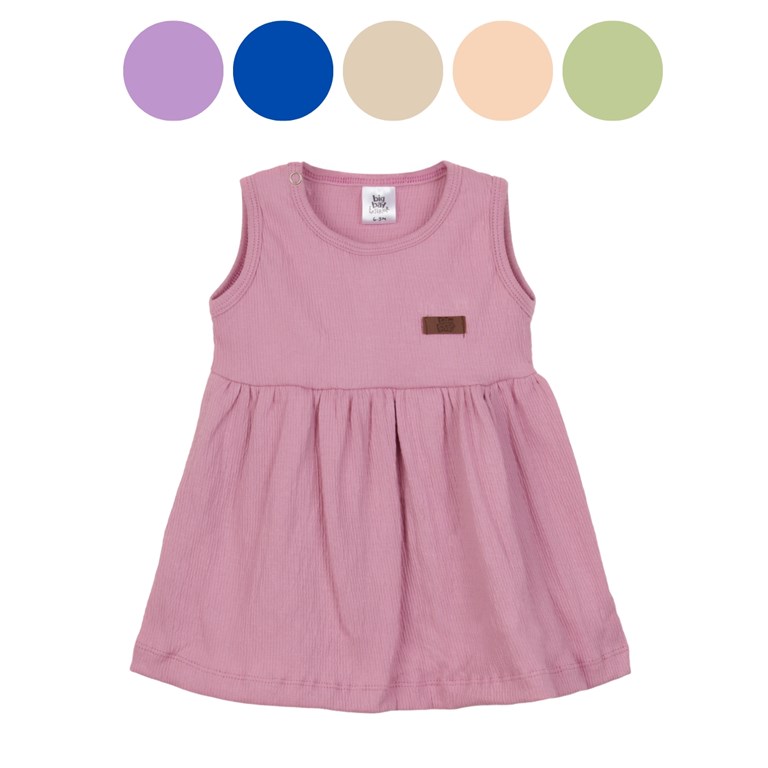 Vestido bambula. Colores: Beige - Oliva - Rosa - Peach - Azulino - Lila. Big bay