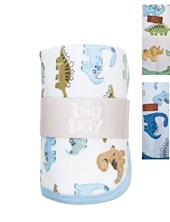 MANTA DE ALGOHODON ESTAMPADO DINOSAURIOS. BIG BAY