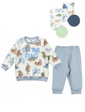 PIJAMA MANGA LARGA BEBE ESTAMPADO DINO. BIG BAY