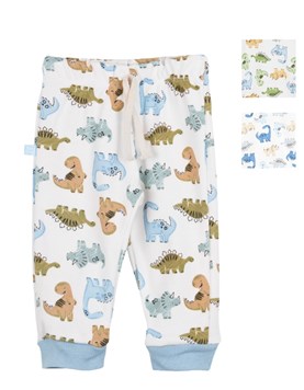 PANTALON BABUCHA CON CORDON ESTAMPADO DINOS. BIG BAY