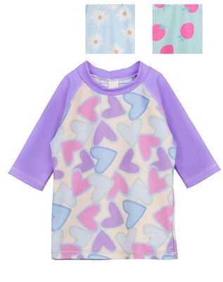 Malla enteriza UV+50 estampada nena. Big bay