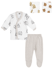 CONJUNTO BATITA Y OSITO ESTAMPADO CEBRA. BIG BAY