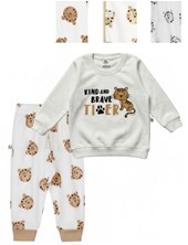 PIJAMA MANGA LARGA BEBE ESTAMPADO TIGRES. BIG BAY