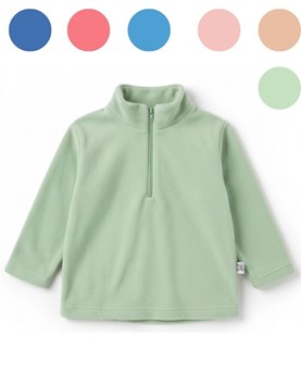 BUZO MEDIO CIERRE DE MICROPOLAR PIMA LISO . BIG BAY