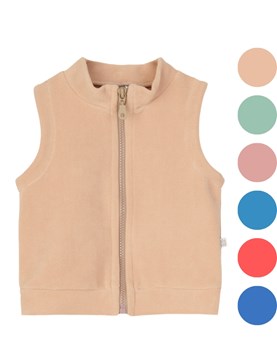 CHALECO PARA BEBE EN MICROPOLAR PIMA LISO. BIG BAY