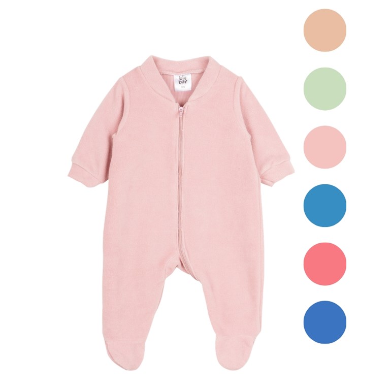 ENTERITO CON PIE CON CIERRE EN MICROPOLAR PIMA. BIG BAY