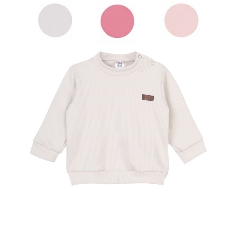 BUZO PARA BEBA DARLON JACQUARD LISO. BIG BAY