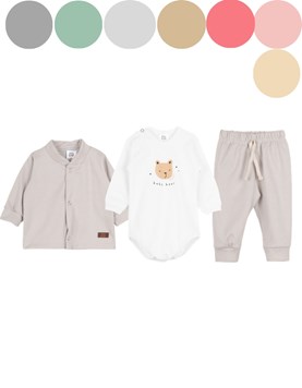 SET 3 PIEZAS BODY + SAQUITO Y MEDIO OSITO DARLON CUADRILLE. BIG BAY