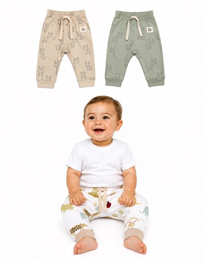 Babucha Jersey estampado. Big bay