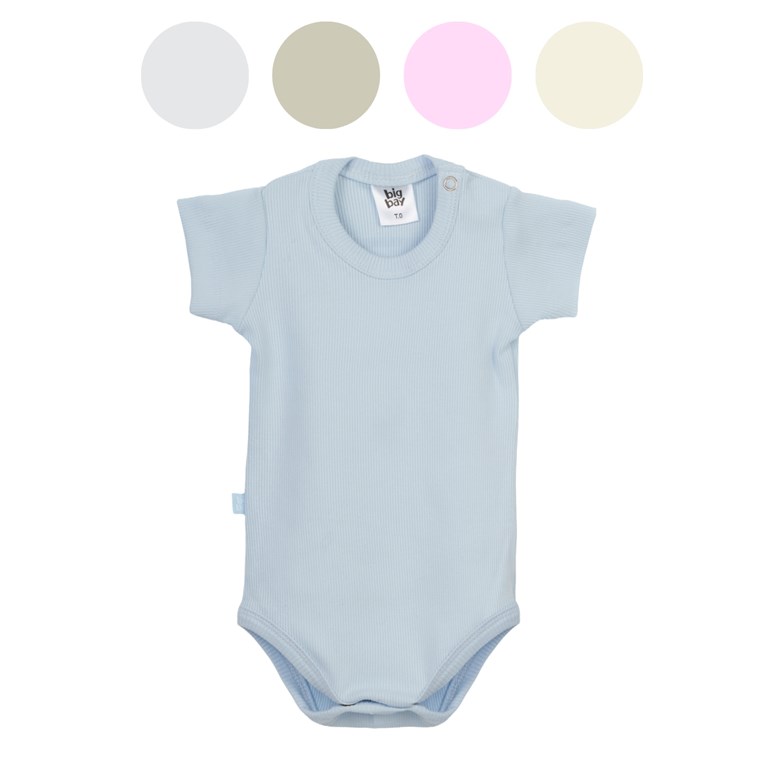 Body manga corta morley. Colores lisos. Big bay