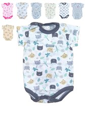 BODY MANAGA CORTA ALGODON ESTAMPADO. BIG BAY