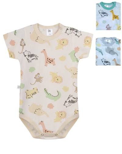 BODY MANGA CORTA JERSEY ESTAMPADO. BIG BAY