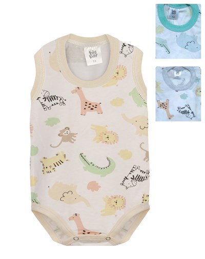 BODY SIN MANGA JERSEY ESTAMPADO. BIG BAY