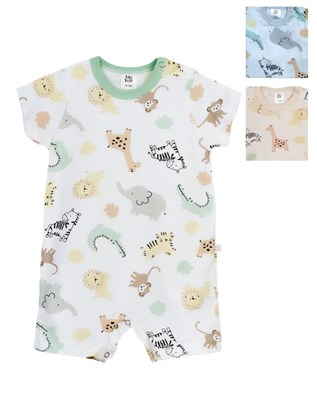 BODY MANGA CORTA + SHORT JERSEY ESTAMPADO. BIG BAY