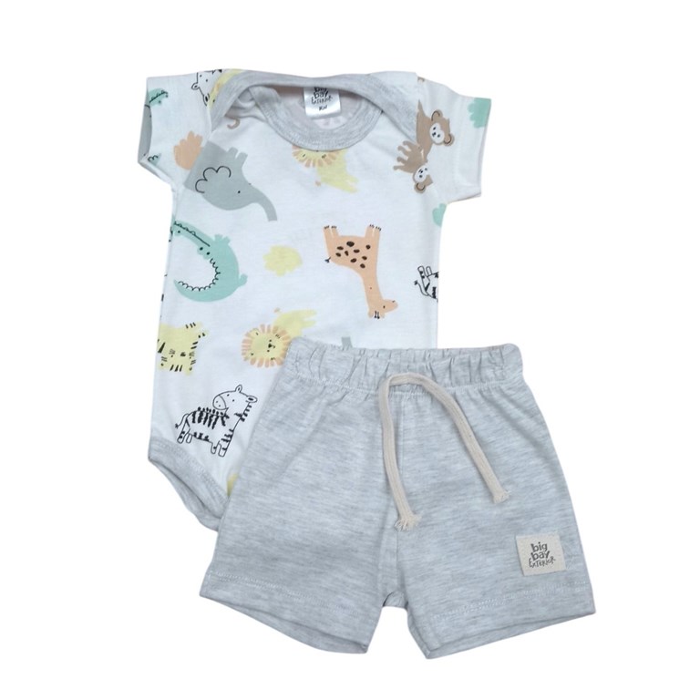 SET MUSCULOSA ESTAMPA 'PLAY'  + SHORT LISO. BIG BAY