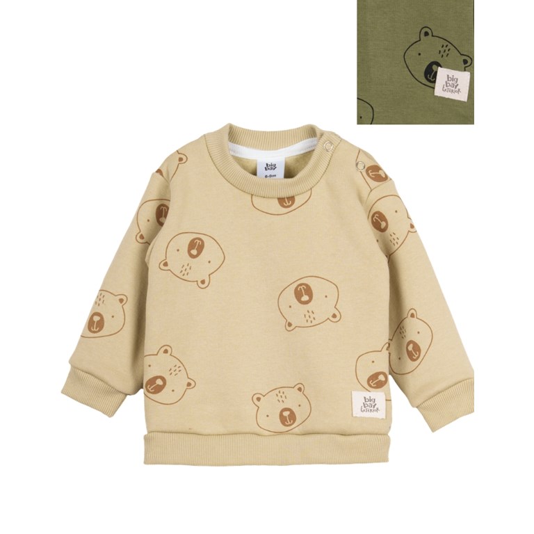 BUZO FRISA BEBE ESTAMPADO OSOS. BIG BAY