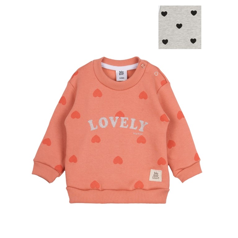 BUZO FRISA BEBA ESTAMPADO CORAZONES. BIG BAY