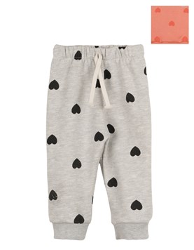 PANTALON BABUCHA FRISA BEBA ESTAMPADO CORAZONES. BIG BAY