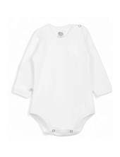BODY MANGA LARGA COLOR BLANCO. (RN=0  3M=1 6M=2  9M=3  12M=4). BIG BOY