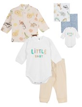 SET 3 PZS SAQUITO BODY Y GORRO. BIG BAY
