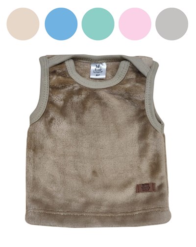 CHALECO AMERICANO DE PLUSH PARA BEBE. BIG BAY
