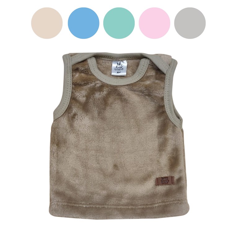 CHALECO AMERICANO DE PLUSH PARA BEBE. BIG BAY
