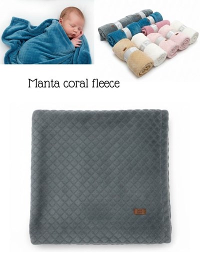 MANTITA CORAL FLEECE EMBOSSED. BIG BAY
