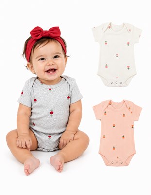 Body manga corta cuello americano morley estampado. Big bay