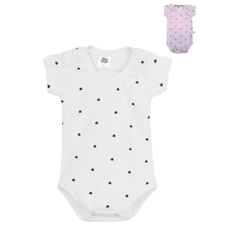 Body manga corta cuello americano morley estampado. Big bay