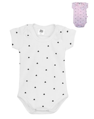 Body manga corta cuello americano morley estampado. Big bay
