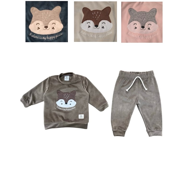CONJUNTO BUZO + BABUCHA DE PLUSH CON LYCRA. BIG BAY