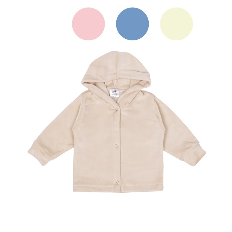 SAQUITO DE PLUSH CON CAPUCHA PARA. BIG BAY