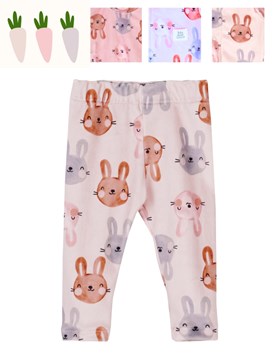 CALZA DE PLUSH ESTAMPADO CONEJOS. BIG BAY